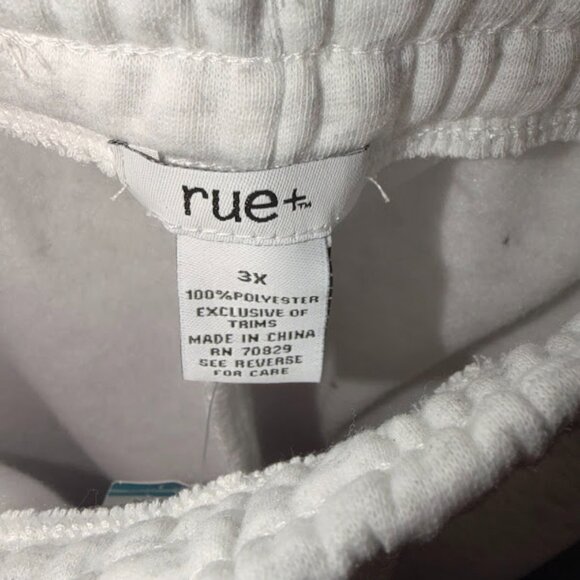 {Plus Size} NWT Rue21 Boyfriend Sweatpant/Jogger~ Size 3X~ Light Heather Gray - Picture 4 of 7